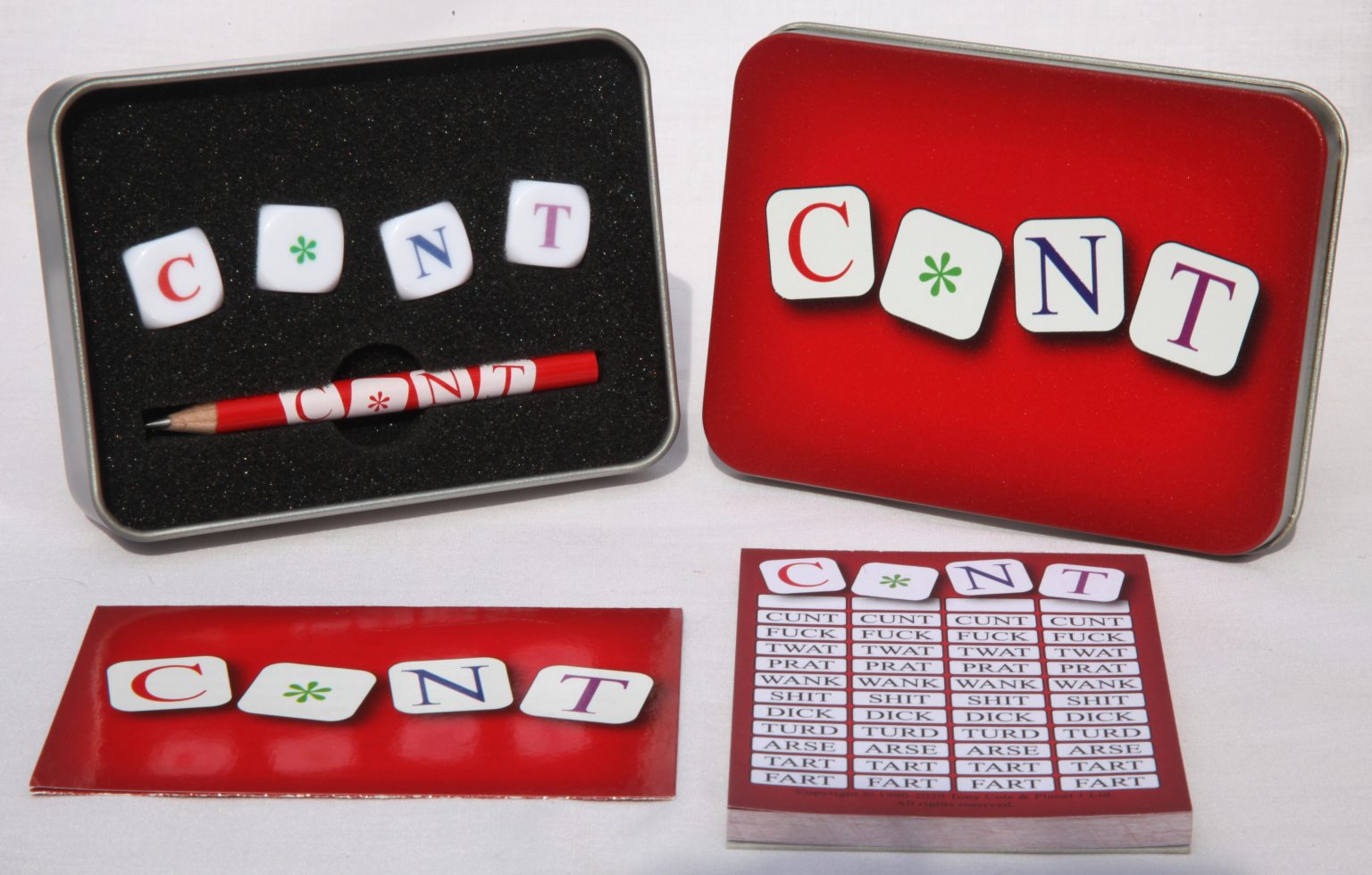 C NT The Outrageous Four Letter Swear Word Dice Game Gift For A Special Someone Bawdy Games